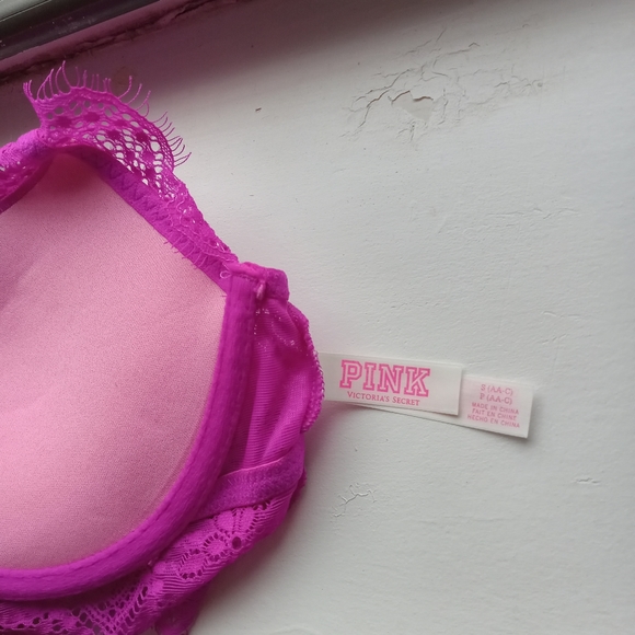 Victoria Secret Pink top neon hot pink size S NWOT - Picture 7 of 8